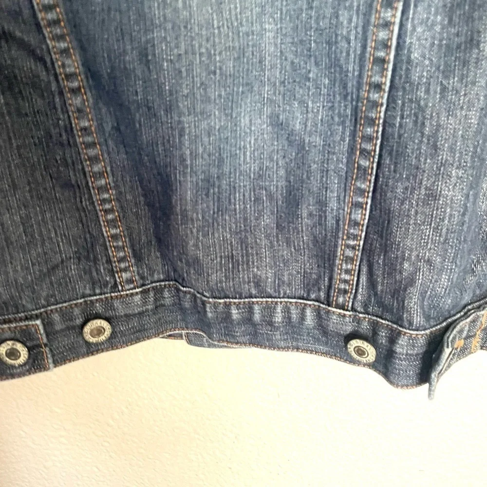 OLD NAVY dark denim jean trucker jacket size XS
